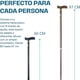 thumbnail image 2 of Bastón Ortopédico con Mango Alemán Ergonómico | Altura Ajustable de 60 a 97 cm | Aluminio Resistente y Base Antiderrapante para Mayor Seguridad (NEGRO), 2 of 8