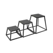 Xtreme Monkey XM-2077 12 x 18 x 24 in. Plyometric Box Set - Black