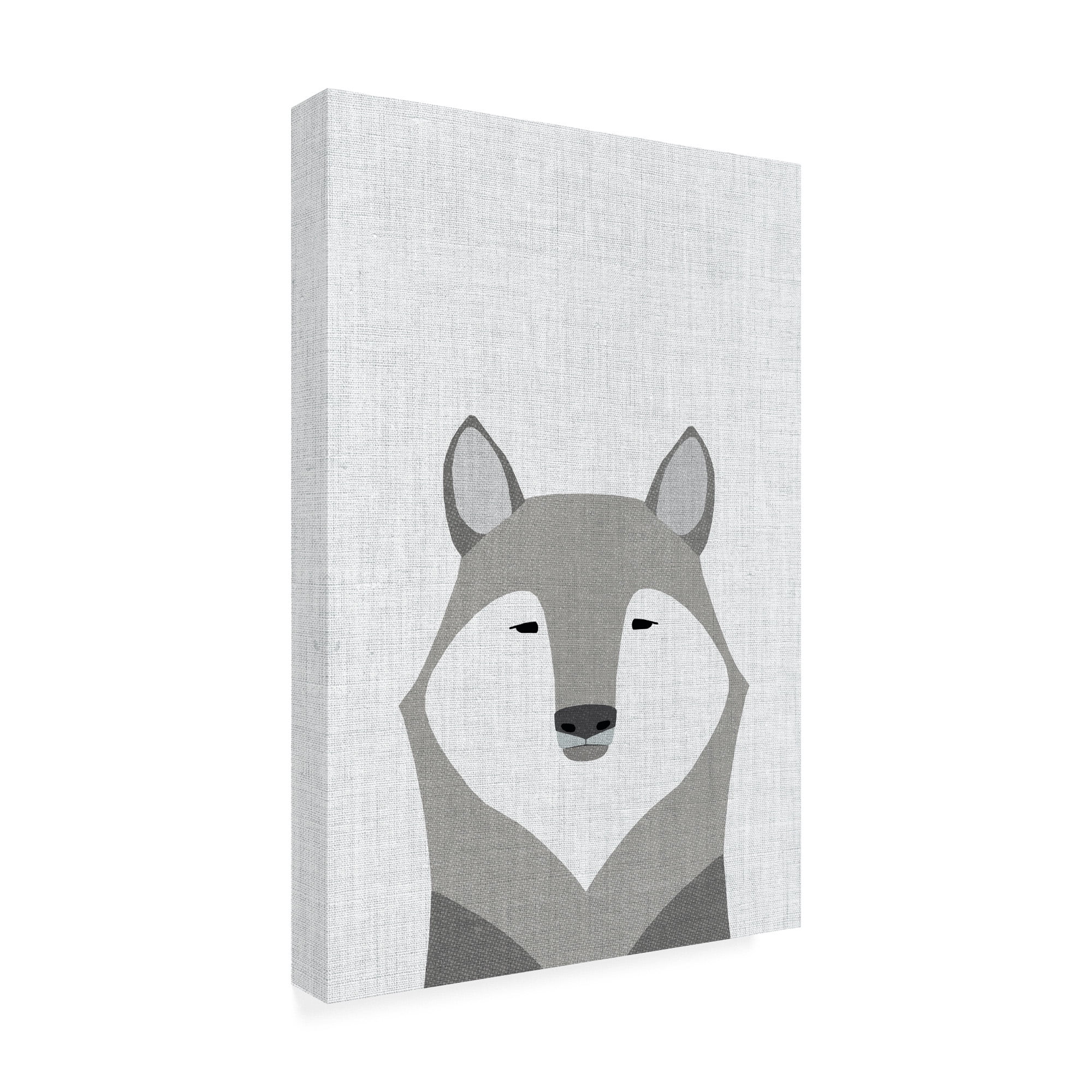 Trademark Fine Art 'Gray Wolf' Canvas Art by Annie Bailey Art