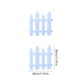 thumbnail image 3 of 2cps White Plastic Garden Fence Picket Fence Edgings For Lawns Flowerbeds Plants Borders Decorative Yard, 3 of 6