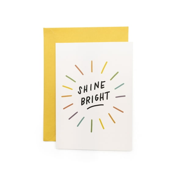 Ink Meets Paper Shine Bright Pride Greeting Card