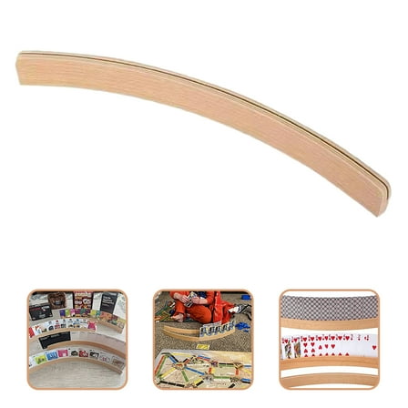 OATIPHO  Wooden Poker Playing Accessory, Khaki, Free Your Hands, Improve Game Performance