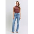 thumbnail image 6 of Judy Blue Full Size Raw Hem High Rise Bootcut Jeans, 6 of 9