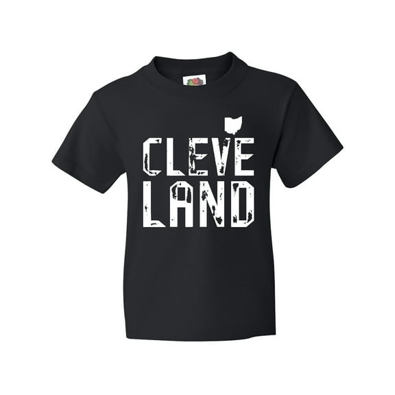 Inktastic Cleveland, Ohio Distressed Font Youth T-Shirt