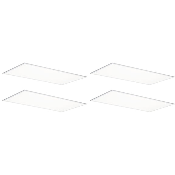 (case of 4) Signify Day-Brite FluxPanel LED recessed flat panel luminaire, 2 feet by 4 feet, 5000K, 3000 Lumens, 24 watts, 2 x 4 Difffuse LED Panel, 120-277V, Dimmable, 2FPZ30L850