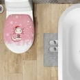 thumbnail image 4 of SEANATIVE Christmas Snowflake Oval Toilet Seat Cover Cute Axolotl Bathroom Decorations Elongated Toilet Lid Covers Xmas Holiday Toilet Seat Lid Cover Toilet Seat Protector Cover, 4 of 6