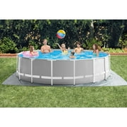 INTEX Round Prism Frame 15ft x 48in Above Ground Swimming Pool Set w/ Pump