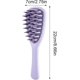 thumbnail image 4 of Masajeador de cuero cabelludo con mango largo para limpieza profunda y crecimiento del cabello. Cepillo de ducha morado., 4 of 5