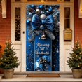 thumbnail image 2 of Ouuluon Festive Christmas Door Curtain, 35X71 inch Hanging Cover for Front Door Wall Holiday Party Decoration, 2 of 7