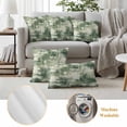thumbnail image 6 of Sage Green Ombre Outdoor Waterproof Pillow Covers, Gradient Abstract Art Vintage Decorative Square Throw Pillowcase Sofa Cushion Sham for Patio/Couch/Chair, 16"x16" 2 Pack, 6 of 8