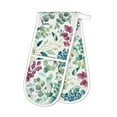 thumbnail image 1 of Michel Design Works Double Oven Glove, Eucalyptus & Mint (ADOM365), 1 of 1