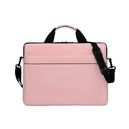 Wovilon Laptop Bag 15.6 Inch Briefcase Shoulder Bag Water Repellent Laptop Bag Satchel Tablet Bussiness Carrying Handbag Laptop Sleeve for Women and Men-Pink