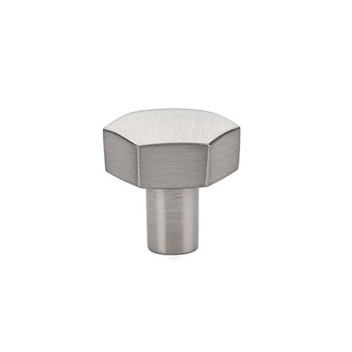 Emtek 86457 Mod Hex Cabinet Knob Satin Nickel (1-1/8" Width)