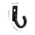thumbnail image 2 of WEUVEB 10Ud De Pared De Metal Negro Para Colgar Bolsos Abrigos Y Objetos En Espacios Reducidos, 2 of 7
