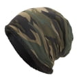thumbnail image 1 of Meidiya Men Winter Hat Camouflage Print Fleece Baggy Elastic Soft Cold-proof Lightweight Breathable Color Matching Tactical Men Beanie for Hunting Riding Fishing, 1 of 4