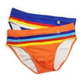 thumbnail image 3 of Men's Striped Swim Briefs Quick Dry Swimsuit Bathing Suit, 3 of 15