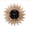 Rustic Brown, variant on 12 Inch Wall Clock, Battery Operated Silent Non Ticking, Rustic Wood Boho Sunburst Decor for Living Room Kitchen,Rustic Brown
