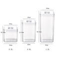 thumbnail image 2 of Cereal Container Plastic Airtight Food Storage Container Food Container with Lid, 2 of 10