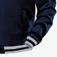 thumbnail image 6 of Men's Casual Jacket Solid Color Zipper Cardigan Standing Collar Long Sleeve Pocket Exercise Hoodie Style, 6 of 6