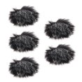 thumbnail image 3 of Mistaha Furry Outdoor Microphone Windscreen Muff Mini Lapel Lavalier Microphone Windshield, 5-Pack, 3 of 5