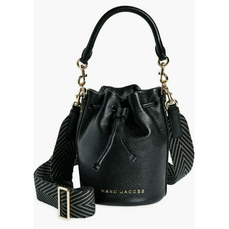 Marc Jacobs Leather Bucket Bag Crossbody (Black)