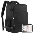 thumbnail image 1 of Mochila de viaje Sinaliy Carry on Flight para portátil de 17,3 pulgadas, negra, 1 of 9