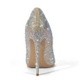 thumbnail image 3 of Zhabtuc Women's Classic Slip On Heels Sexy Pointed Toe Pumps Stiletto Pumps Party Dress Shoes Gold Size 7, 3 of 5