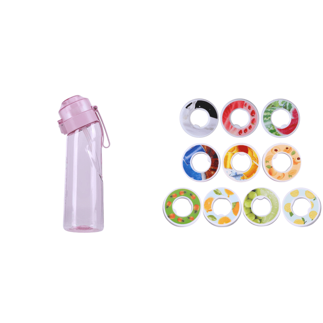 Botella Flavo 650 Ml Con Pajita para () Rojo Rosa