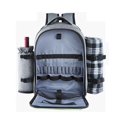 thumbnail image 4 of Greeniant de Picnic para 4 personas con compartimento refrigerador aislado, bolsa de aislamiento portátil para exteriores, bolsa de gran Kits de desorden para acampar, 4 of 6