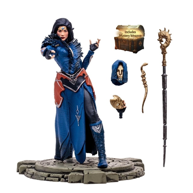 McFarlane Estatua: Diablo IV - Hechicera Hydra Lightning Common Escala 1/12 azul oscuro Estándar