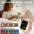 thumbnail image 2 of Smartwatch for Men Women, 1.85" HD Screen Smart Watch with Bluetooth Answer/Make Calls Fits for Android and iOS, 100+ Sport Modes/Message Reminder, IP68 Waterproof Fitness Tracker for Gift, Pink, 2 of 7