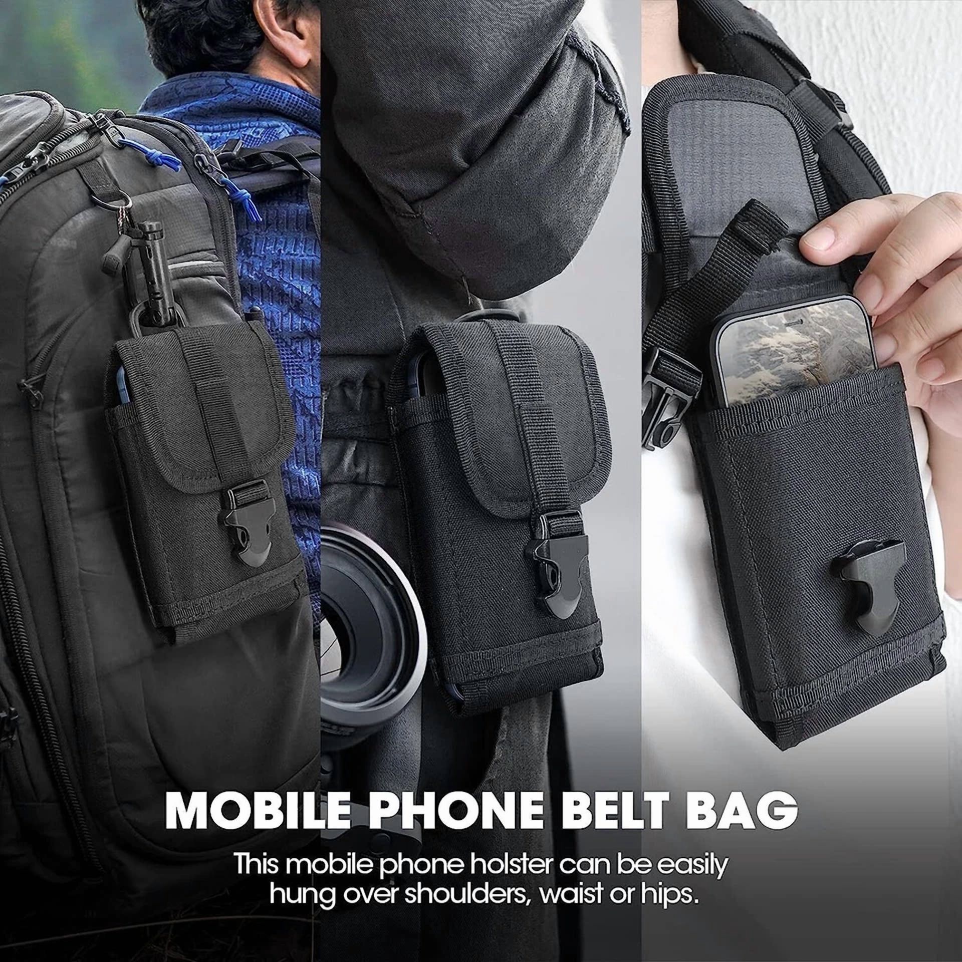 BRAWN- Outdoor Military Molle Pouch Belt Waist Bag Cell Phone Holder Mobile Phone Case