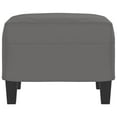 thumbnail image 2 of vidaXL Footstool Dark Grey 60x50x41 cm Microfibre Fabric, 2 of 4