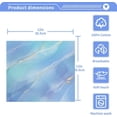 thumbnail image 4 of Blue Gold Marble Washcloth 12x12in Set, 2 Pack Absorbent Cotton Towel Square Kitchen Dishes Towels, Soft Cleaning Face Hand Towel Fast Drying, 4 of 7
