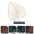 thumbnail image 3 of 1pc Iron Craft Leaf Decor Delicate Leaf Ornament Elegant Iron Leaf Desktop Decor, 3 of 8