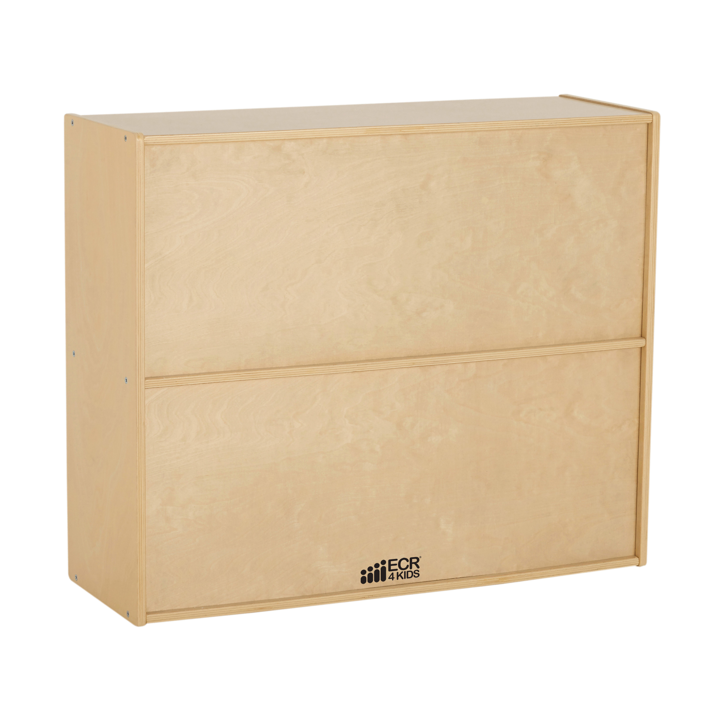 Birch Streamline 2 Shelf Storage Cabinet With Back 30in H Walmart Com Walmart Com