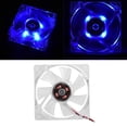 thumbnail image 3 of 80mm LED PC Case Fan, Ultra Quiet Cooling, 46 CFM Airflow, 4,Pin Connector, Blue/Colorful, 3 of 6