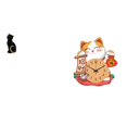 thumbnail image 1 of Estatua de gato, figura de resina, adorno coleccionable, escultura de animal para entrada, estantería, sala de estar, dormitorio, reloj de pared, sile, 1 of 8
