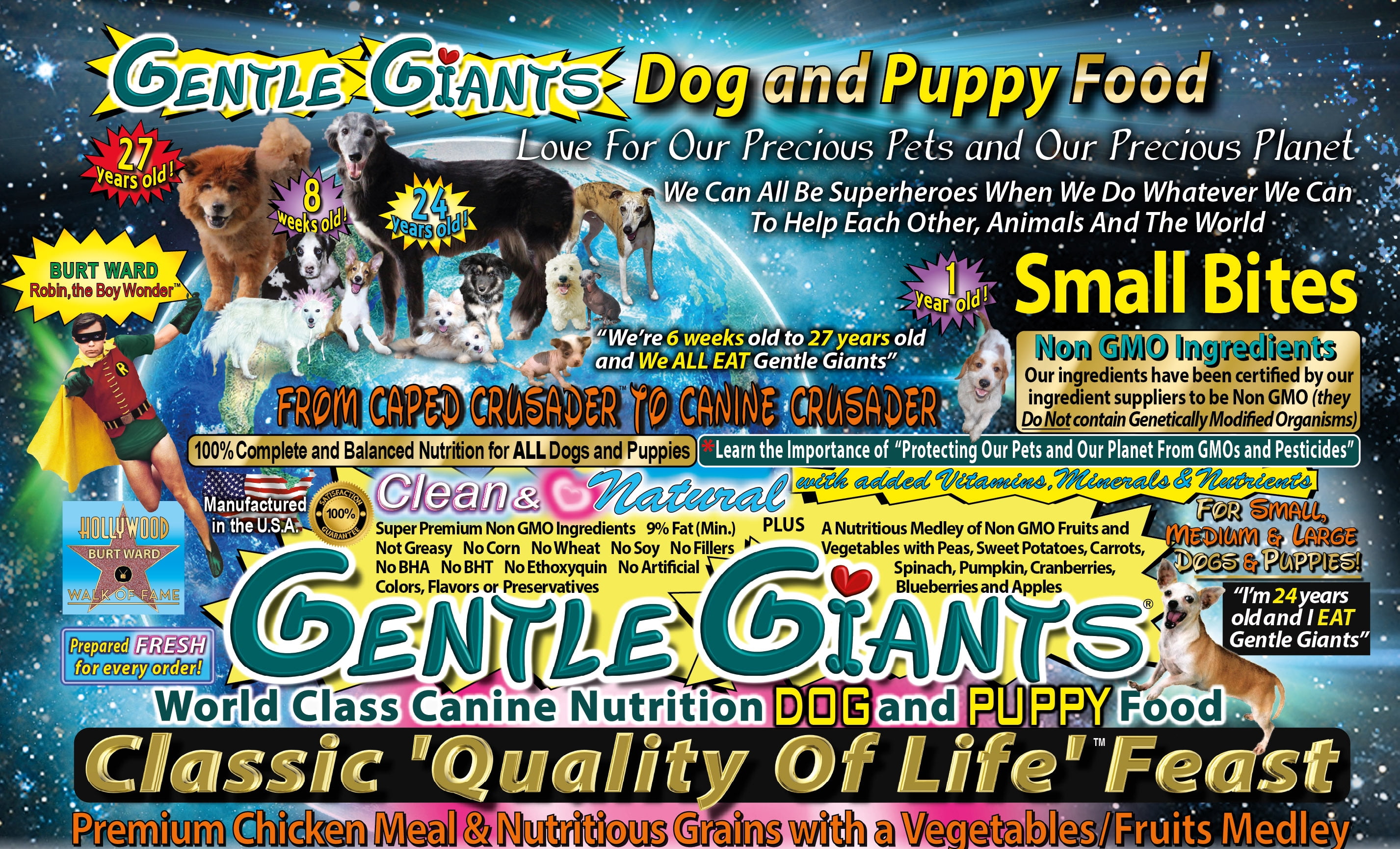 Gentle Giants Chicken Flavor Dry Dog Food, 3.5 Lb