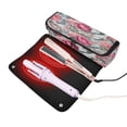 thumbnail image 2 of Hair Tools Travel Bag Heat-Resistant Curling Iron Organizer Bag with Detachable Heatproof Mat Travel Storage Case Roses and Ribbons, 2 of 8