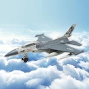 BTEPSGA Fighter Jet Military Airplane Toy Army Air Force Die Cast Aircraft Model Plane for Kids Gift Toy Collection with Lights and Sounds Bump and Go Action