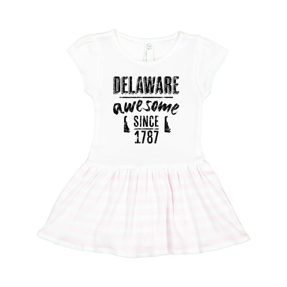 Inktastic Delaware Awesome Since 1787 Girls Toddler Dress