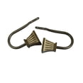 thumbnail image 2 of Trumpet Curtain Rod Holdback-Color:Cocoa, 2 of 3