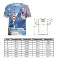 thumbnail image 2 of Lighthouse Coastal Scene-1 Women's Short Sleeve Tops Casual Blouses T Shirt, 2 of 7