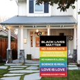 thumbnail image 5 of Lives Matter, Love is Love, Welcome Garden Flag Yard Decorations, 12 x 18 Inch Double Sided Outdoor Indoor Decor Flag, Inclusive Garden Flag, LGBTQ Flag, Equality Ally Yard Flag Gifts, 5 of 6