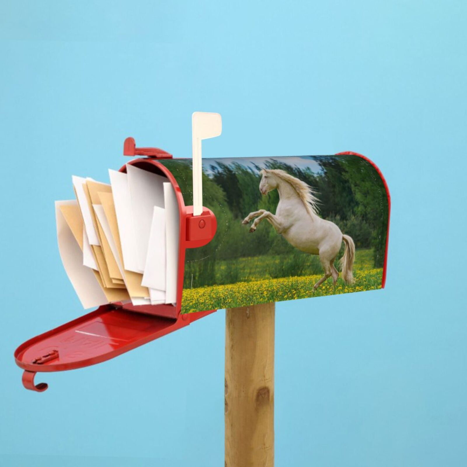 Kdxio Magnetic Mailbox Cover 25.5x21 in Mailbox Cover Outdoor Decoration Holiday Mailbox Covers for Home Garden Yard-25.5x21 in