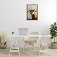 thumbnail image 3 of Stupell Industries Peering Cattle in Water Animals & Insects Photography Brown Floater Framed Canvas Art Print Wall Art, 17 x 25, 3 of 10
