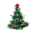 thumbnail image 4 of Sombrero para de Navidad Decorativo Adorno de Navidad Gorra Festiva para Decoración Sombrero con Lazo No Tejido Función Ornamentación Adecuado Verde, 4 of 8