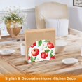 thumbnail image 6 of Yayeee Napkin Holder for Table Set of 2 Kitchen Paper Tissue Organization, White Apple Pattern, 6 of 8