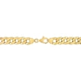 thumbnail image 3 of Everly Women's 10mm Fancy-Cut Yellow Silver Curb Link Chain Bracelet, 3 of 9